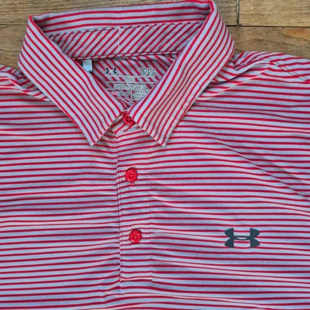Under Armour HeatGear Loose Fit Men's Golf Polo - Large